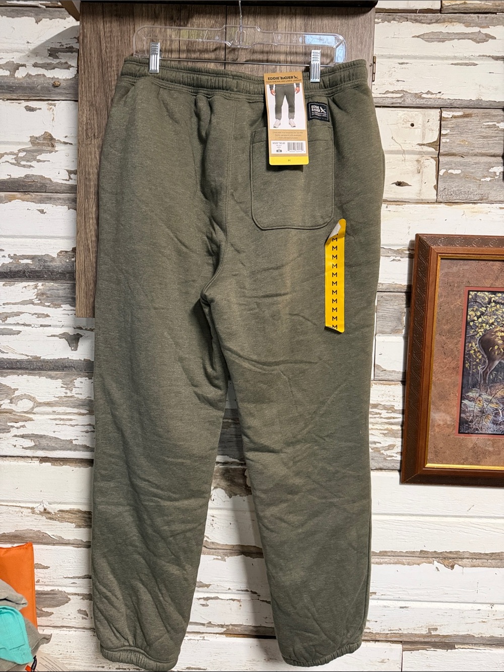 Eddie Bauer Olive Green Fleece Joggers